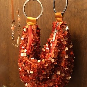 Shiny metalic Disco Purse